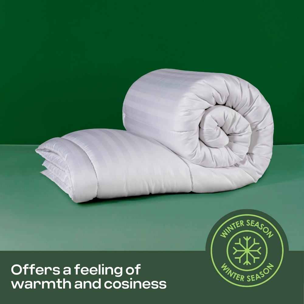 MHG Living King Size White Extra Warm Winter Hollowfibre Duvet 15 Tog Image 5