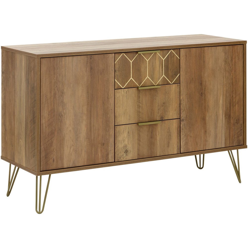 GFW Orleans 2 Door 3 Drawer Mango Yellow Sideboard Image 4