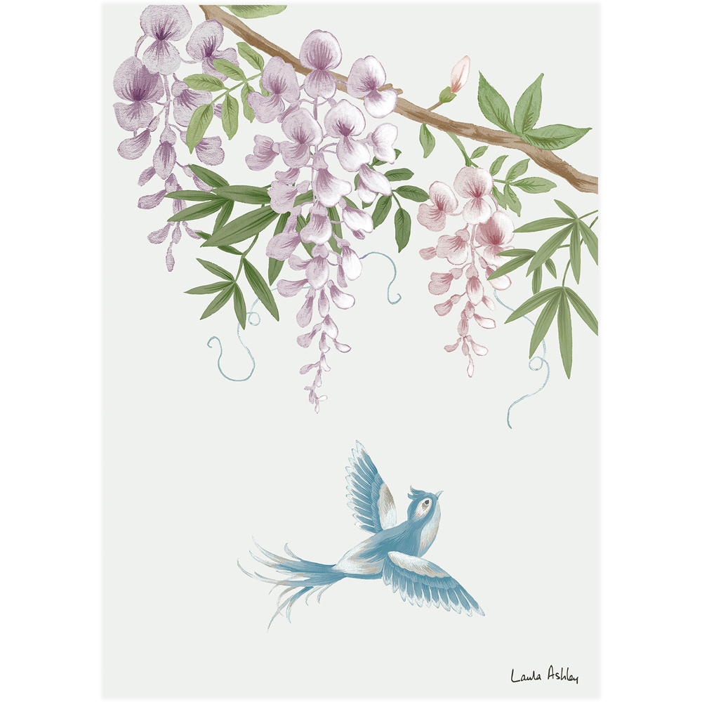 Laura Ashley Rowsham Garden White Frame Wall Art 70 x 100cm Image 4