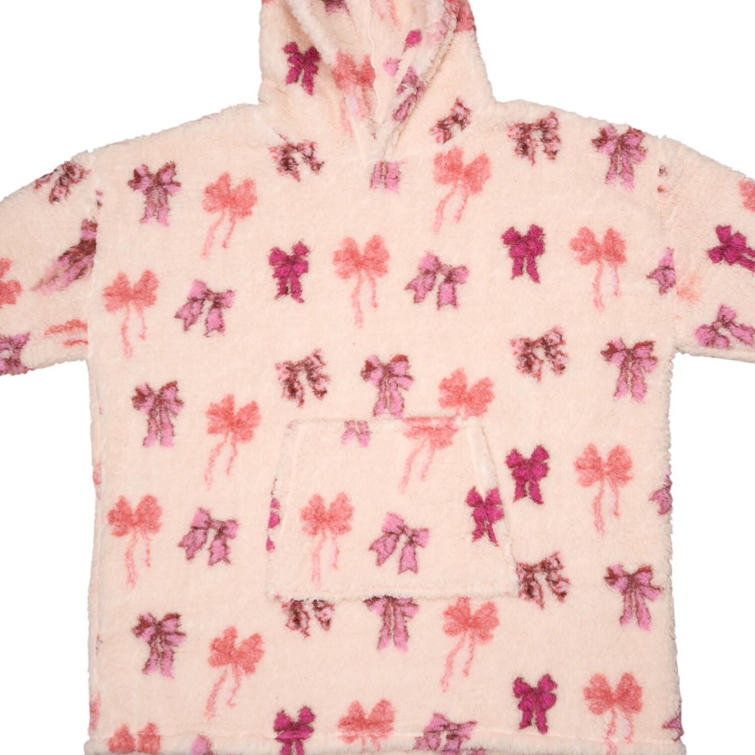 Printed Sherpa Hoodie Image 12