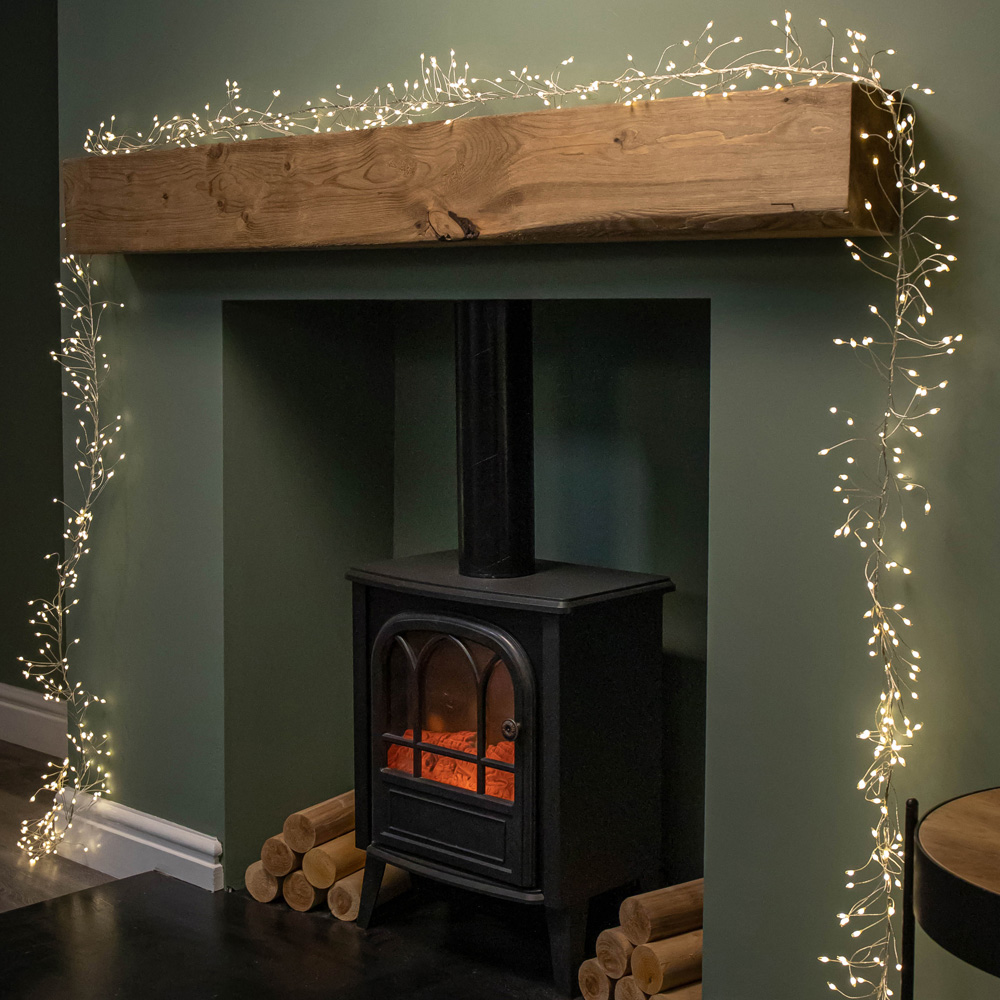 Premier UltraBrights 860 Warm White LED Silver Pin Wire Cluster Light 5.4m Image 8