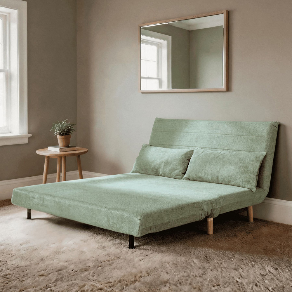 Home Source Lorena Double Green Sofa Bed Image 6