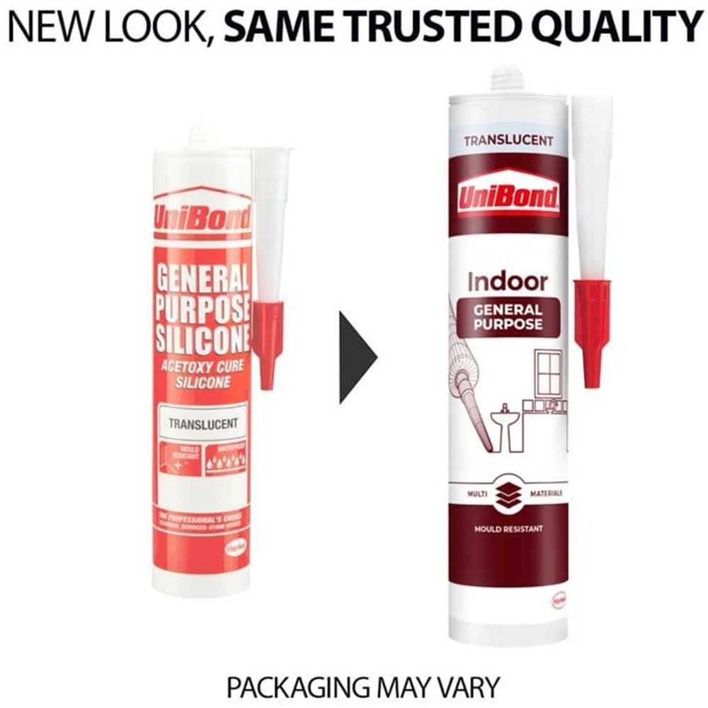 UniBond General Purpose Translucent Weatherproof Sealant Cartridge 273g 2 Pack Image 4