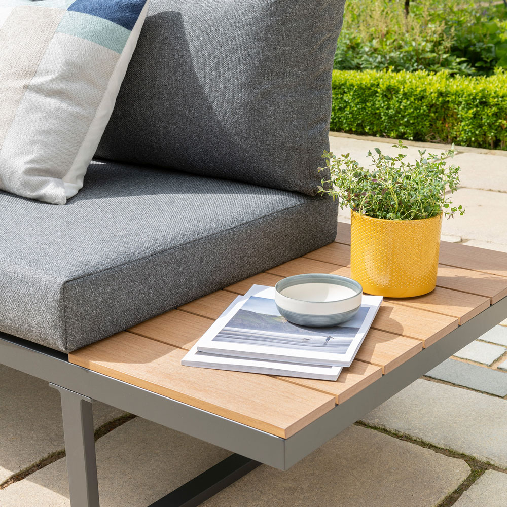 Norfolk Collection Billingford Grey 4 Seater Mini Corner Lounge Set Image 4