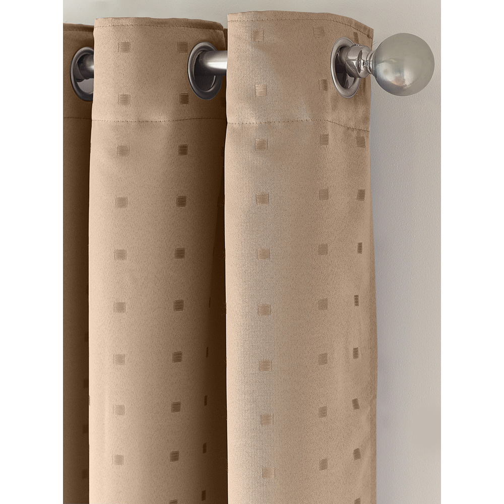 Alan Symonds Madison Latte Ring Top Curtain 229 x 183cm Image 6