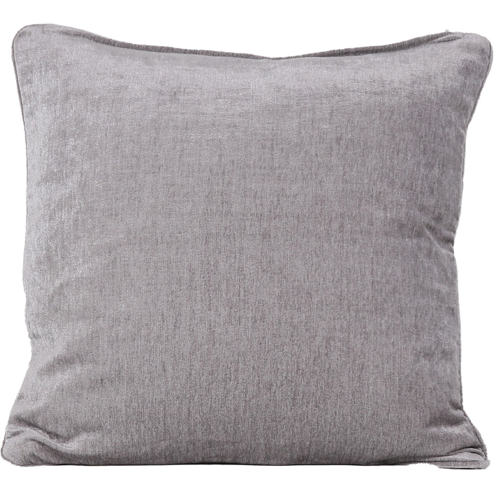 Divante Grey Chenille Cushion 45 x 45cm Image