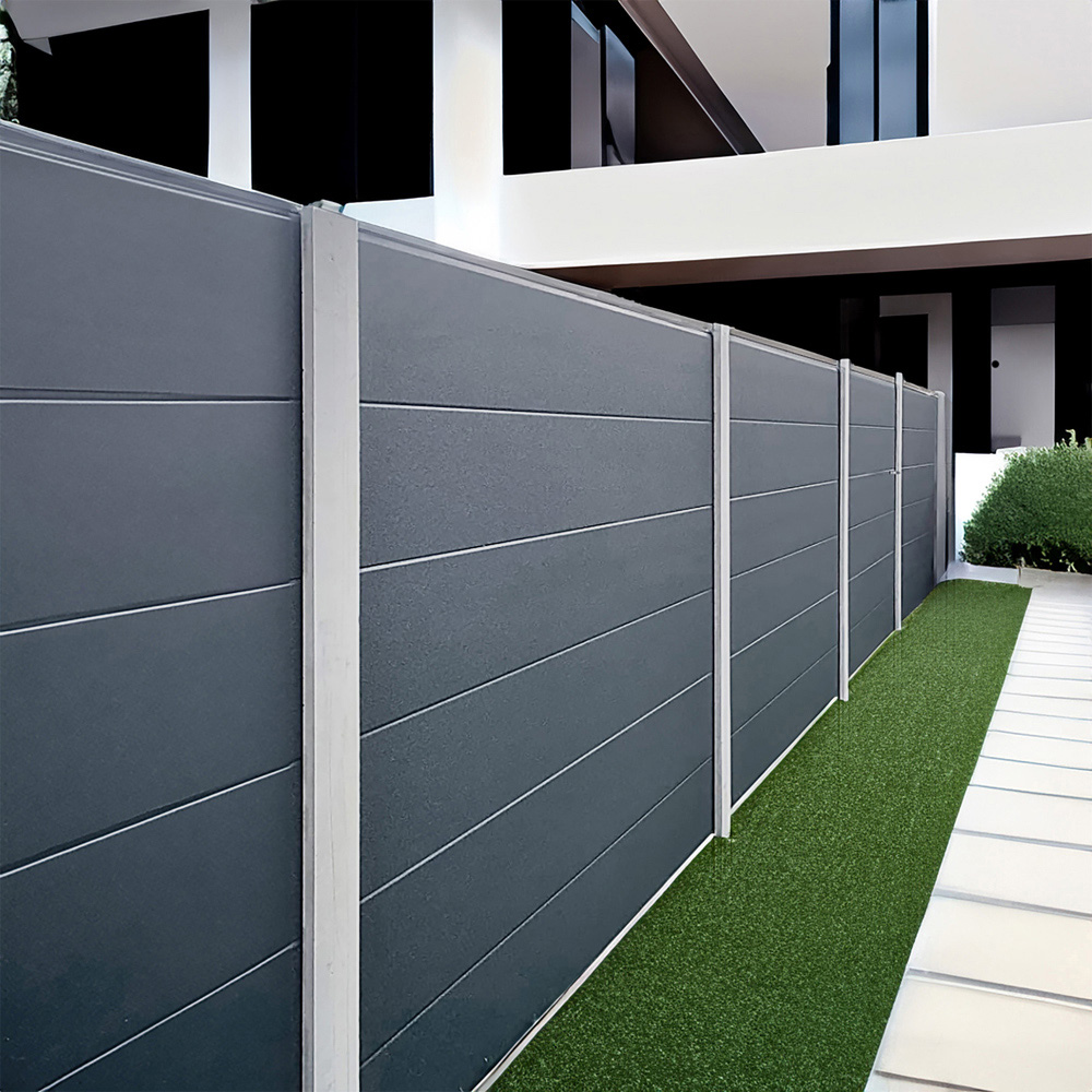 Endurofence Anthracite Grey 1830 x 1830mm Mid Rib Maintenance Free Fence Panel Image 6