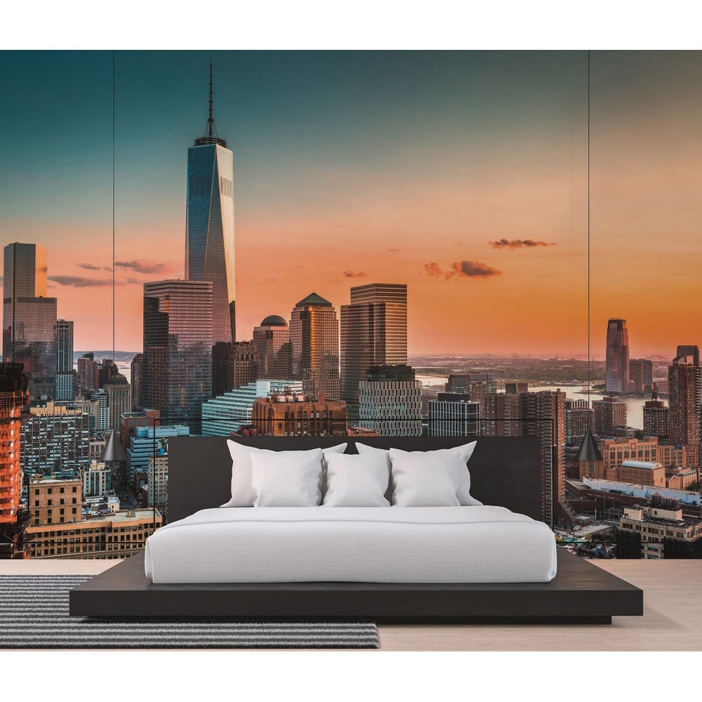 A.S Creation Manhattan Skyline Digital Mural Image 3