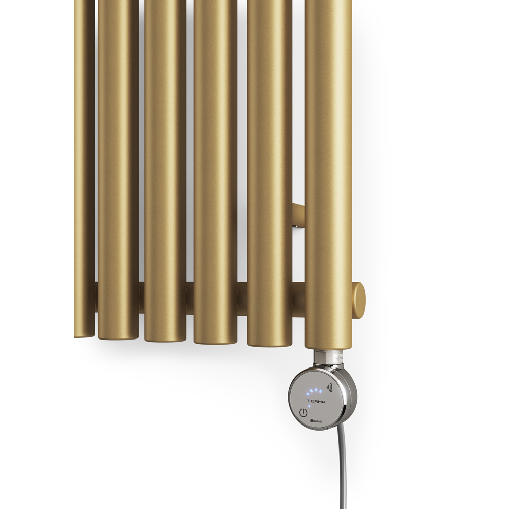 Terma Rolo Room Brass Electric Radiator Bluetooth 1000W 1800 x 480mm Image 5