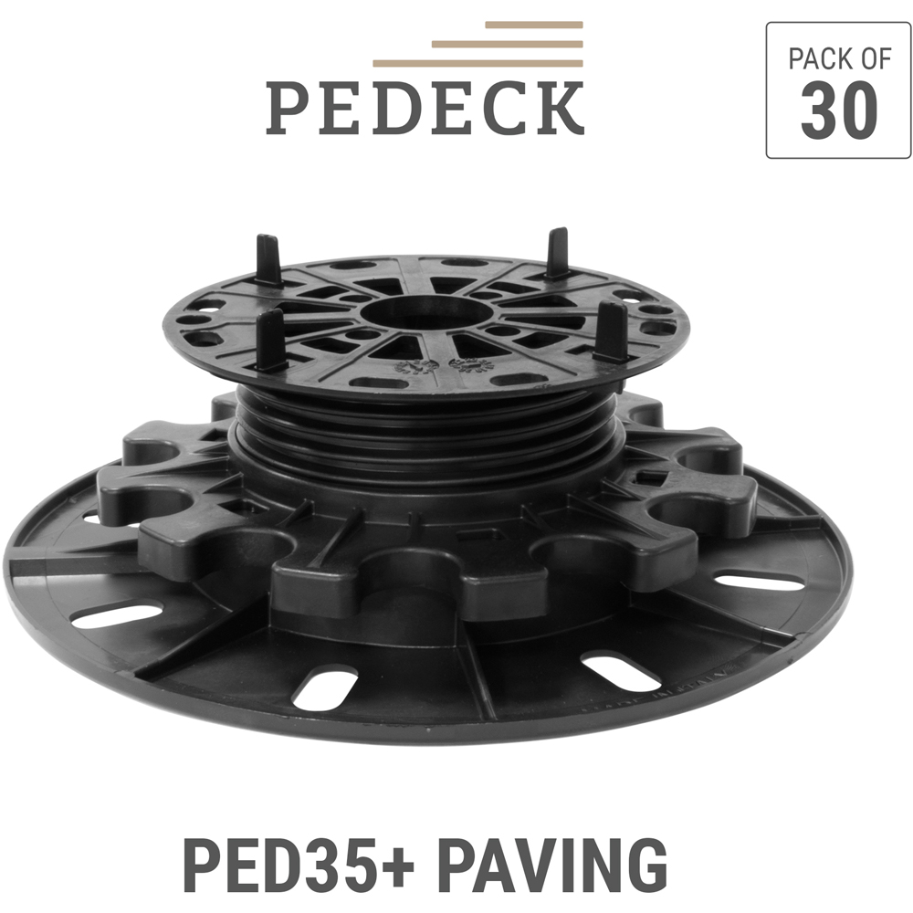 PEDECK PED35 Plus Adjustable Raised Slab Support Pedestal 35-60mm 30 Pack Image 8