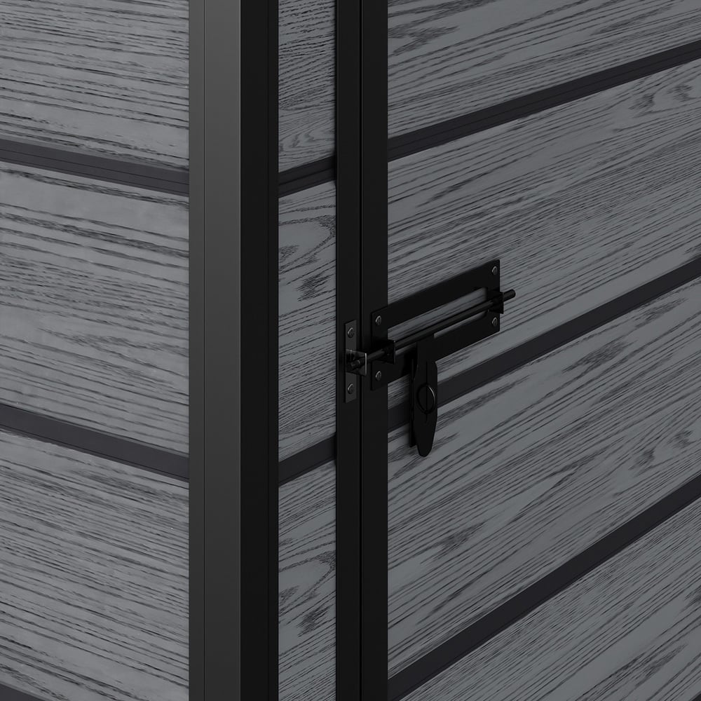 Living and Home 5 x 4ft Plastic Pent Garden Storage Shed with Window Image 5