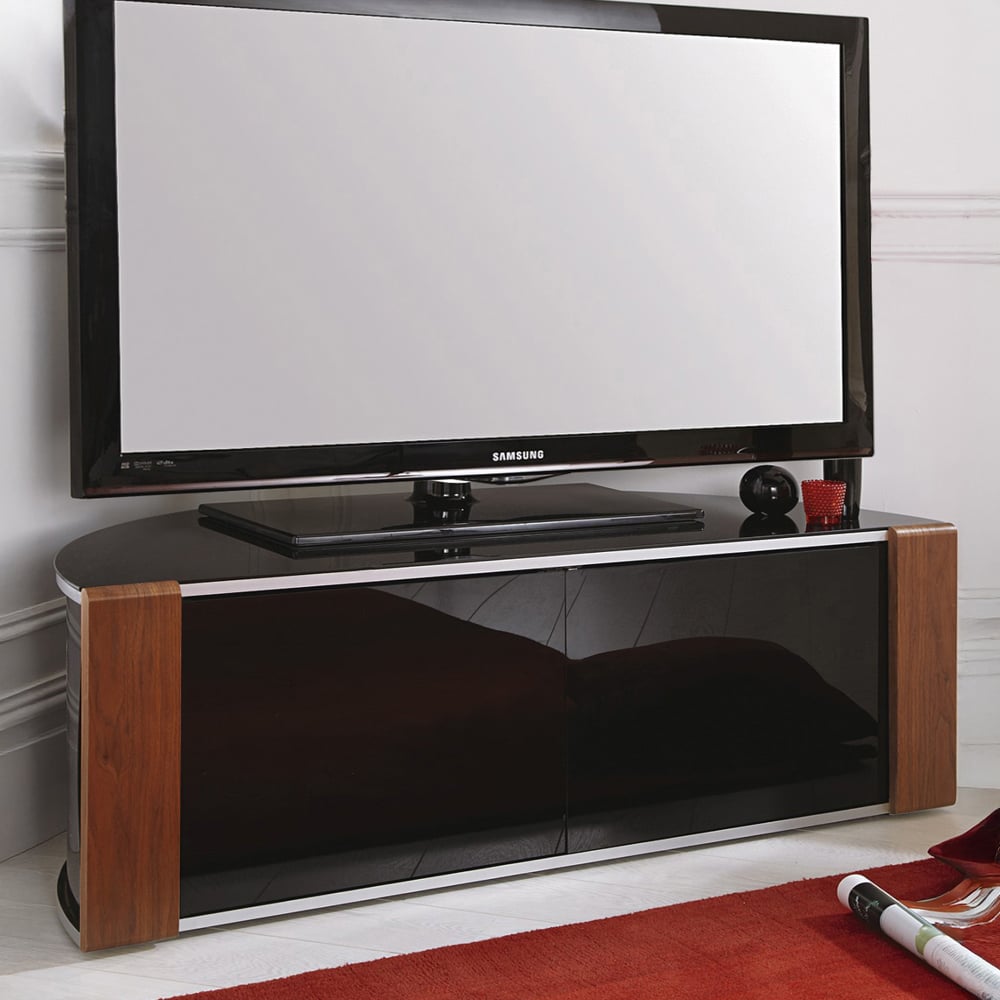 MDA Designs Sirius 1200 2 Door Walnut and Oak TV Cabinet Image 1