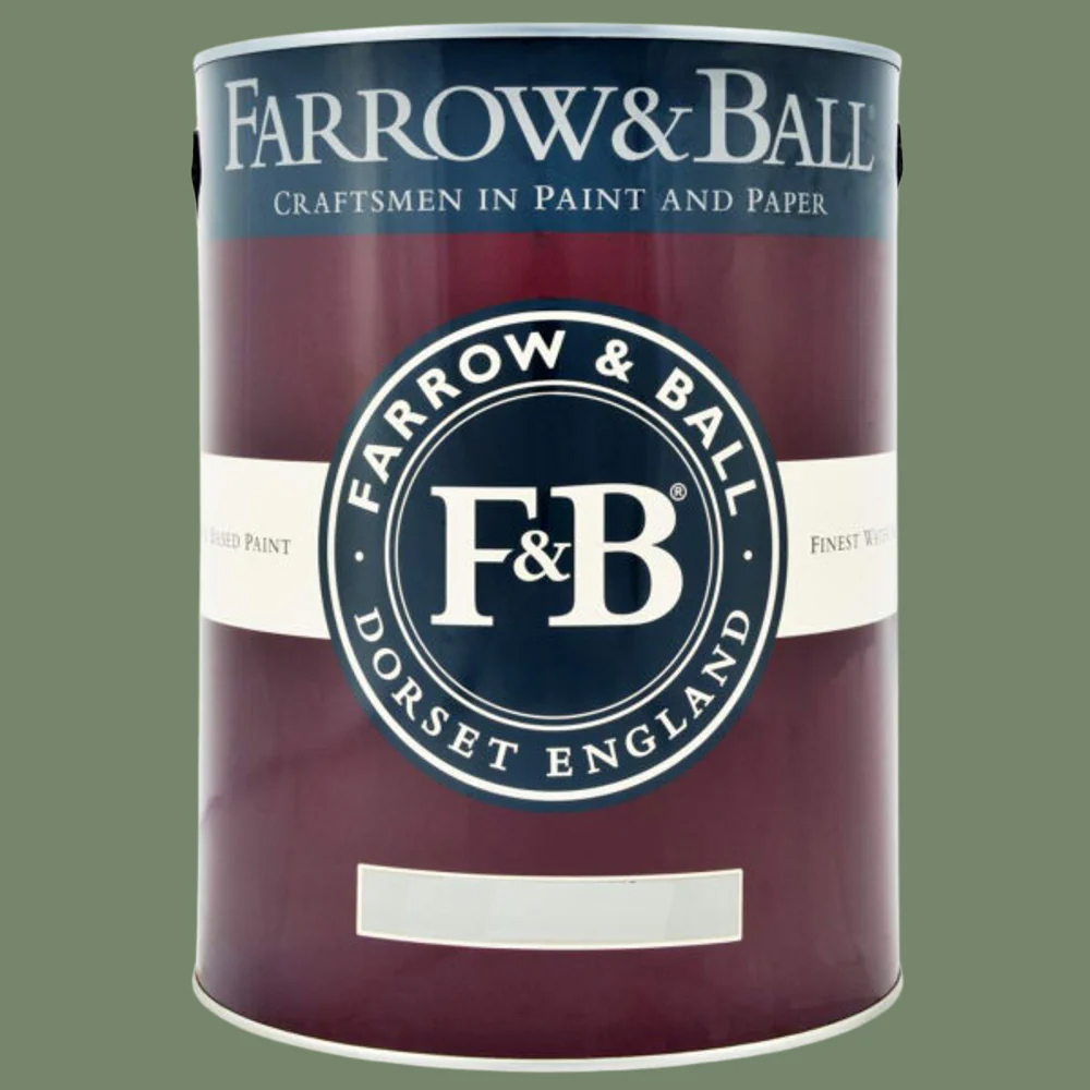 Farrow & Ball Estate Walls and Ceilings Calke Green Matt Emulsion Paint 5L Image 2