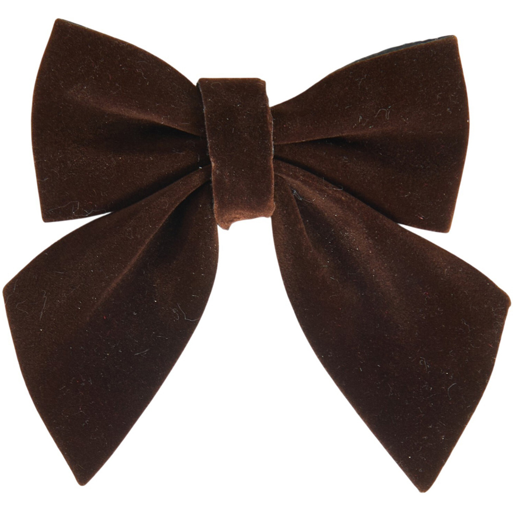 Pack of 8 Decorative Bows Brown Image 2