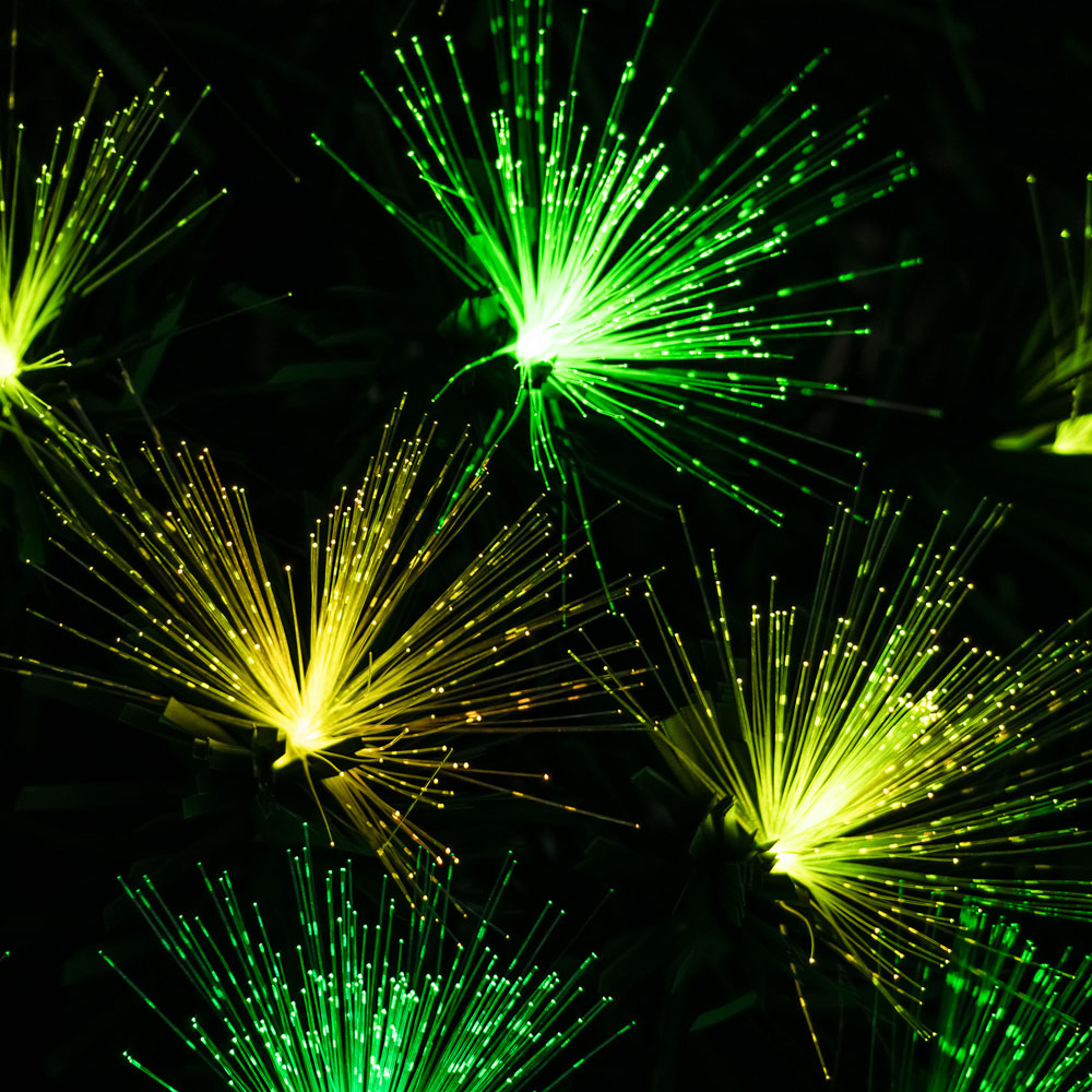 The Christmas Centre 170 Multicolour LED Green Fibre Optic Artificial Xmas Tree with Remote 5ft Image 8