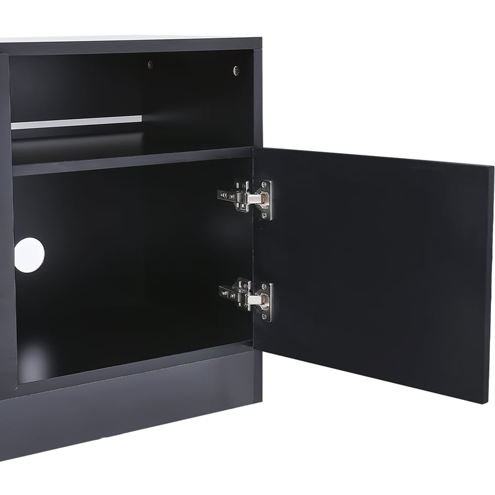 Living and Home 36 Inch Electric Fireplace Black Surround Set TV Stand with 3 Flame Colours Image 5