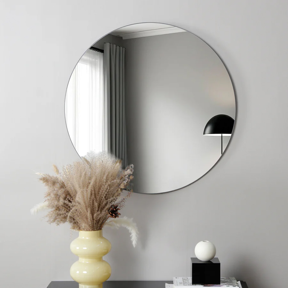 HGD Levico Frameless Round Wall-Mounted Mirror 70 x 70cm Image 4