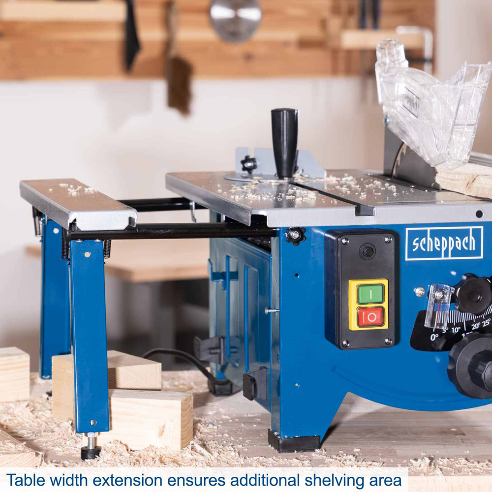 Scheppach HS80 8 inch 45mm Cutting Height Tilting Table Saw 1500W Image 7