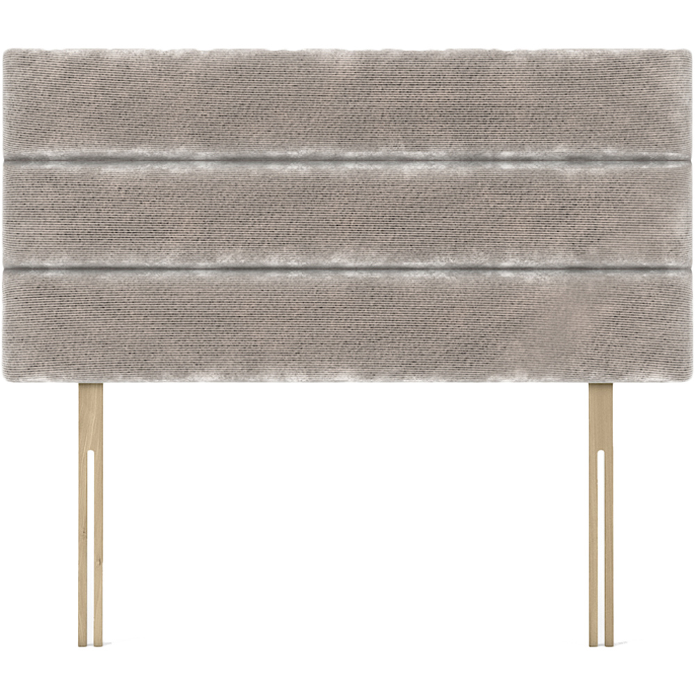 Bedmaster Milan Small Double Silver Chenille Lined Headboard Image 2