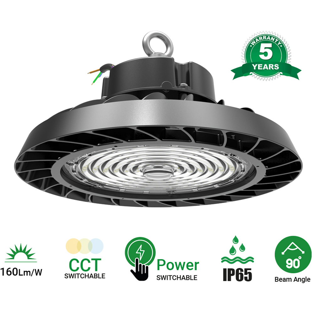 ENER-J CCT and Power Switchable 160 Lumens LED UFO High Bay Image 9