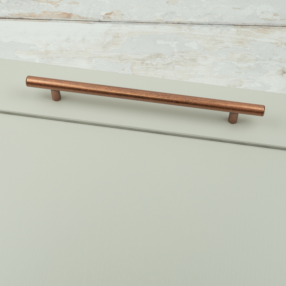 Handle & Home Antique Copper T-Bar Handle 192mm Image 5