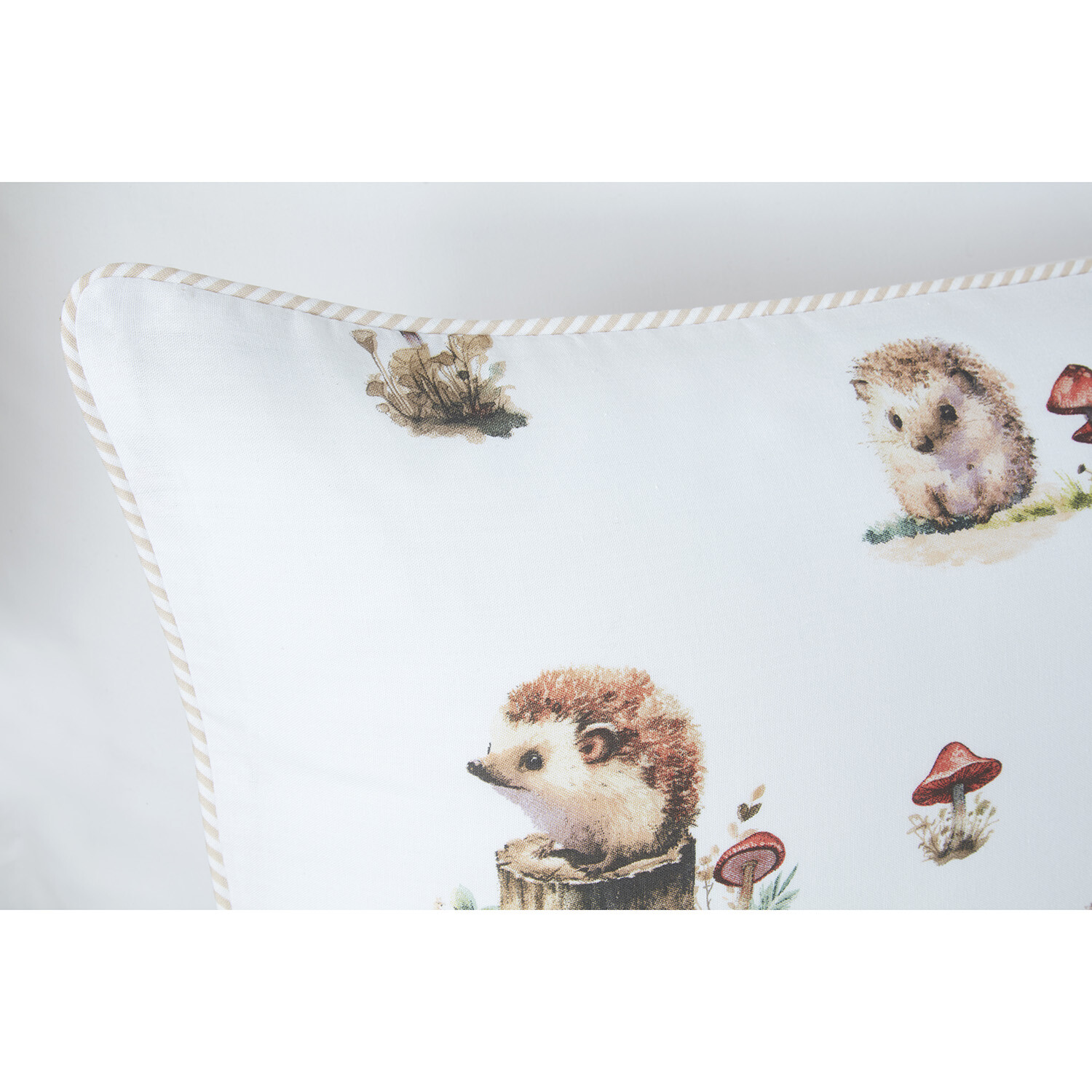 Divante Hettie the Hedgehog Duvet Cover and Pillowcase Set - Natural / King Image 6