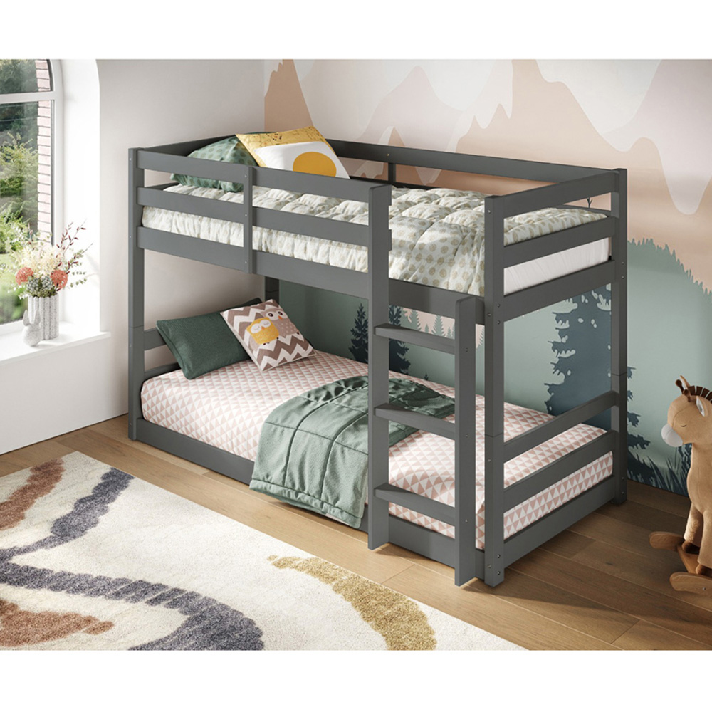 Flair Shasha Grey Low Shorty Wooden Bunk Bed Image 4