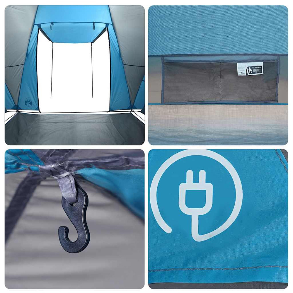Walplus 8 Person Blue Waterproof Family Tent Dome Image 7
