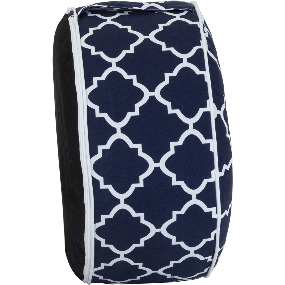 Charles Bentley Outdoor Inflatable Foot Stool Navy Blue Image 3