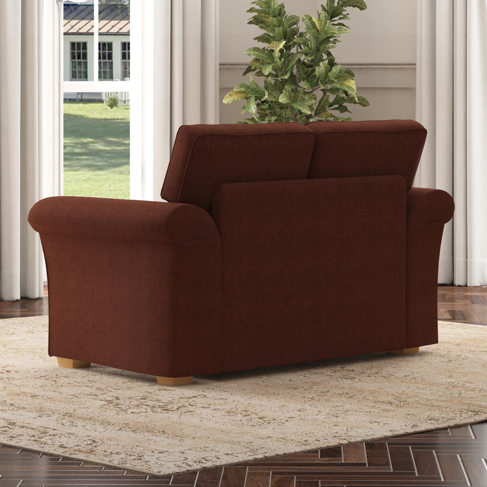 Castleacre 2 Seater Venice Brick Fixed Back Sofa Image 6