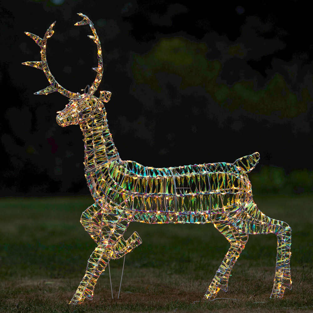 The Christmas Centre 330 LED Laser Strip Light-Up Stag Reindeer 4.5ft Image 1
