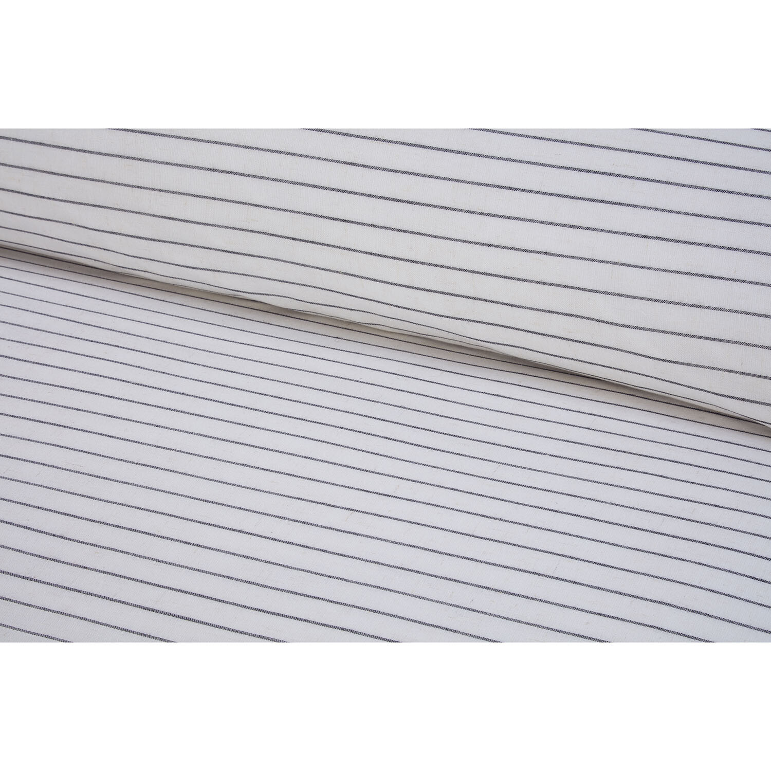 Hampton Linen Stripe Duvet Set - Natural / Superking Image 3