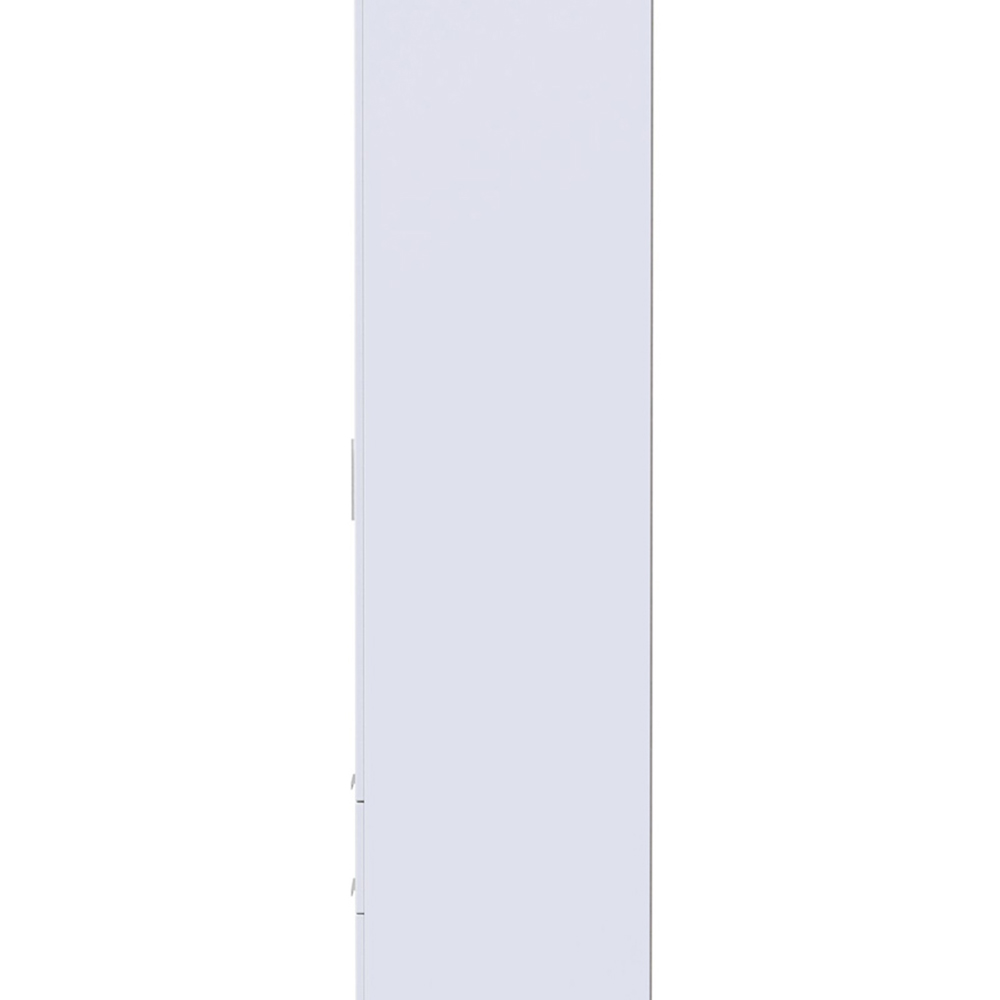 Crowndale Plymouth 2 Door 2 Drawer Gloss White Wardrobe Image 4