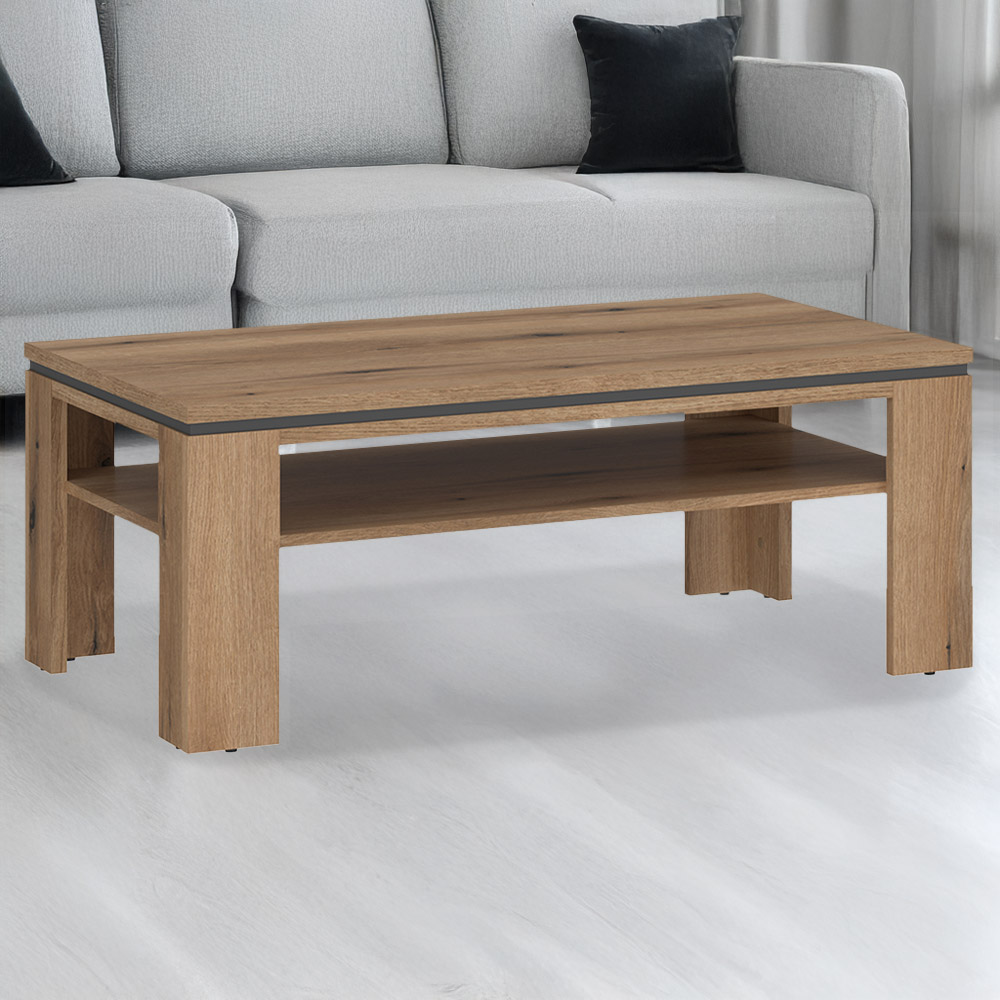 Furniture To Go Arundel 2 Shelf Oak Coffee Table Image 1