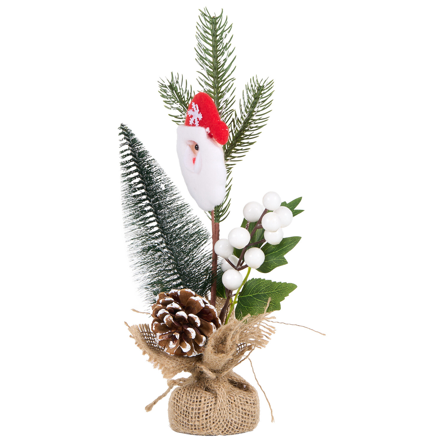 Santa Floristry Pot Decoration Multicolour Image 2