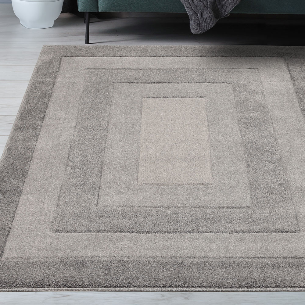 Homemaker Daytona Border Grey Rug 160 x 230cm Image 2