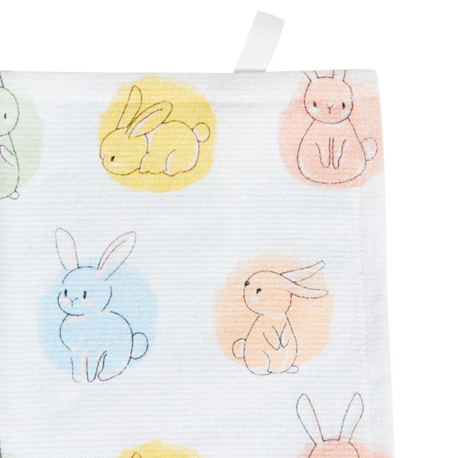 Easter Bunny Dual Side Tea Towel - Multicolour Image 2