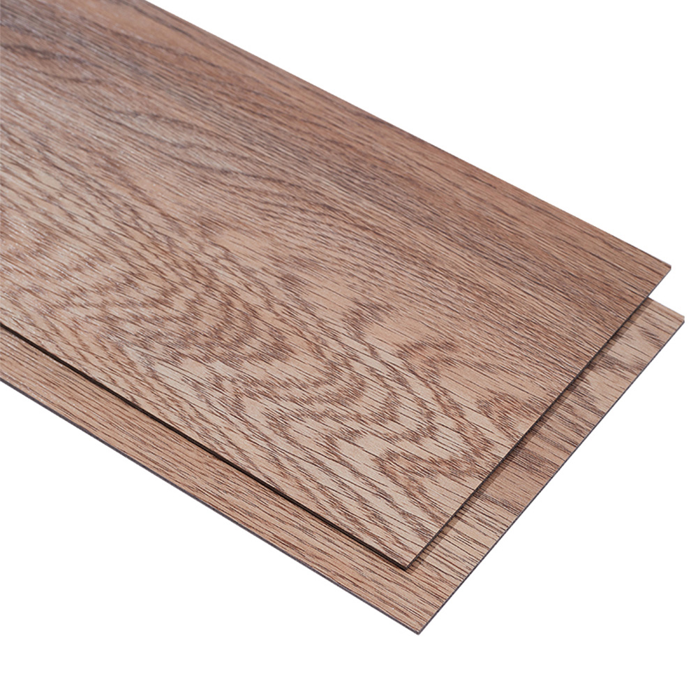 Living and Home Brown Rustic Wood Grain Rectangle PVC Flooring Self Adhesive 36 Pack Image 3