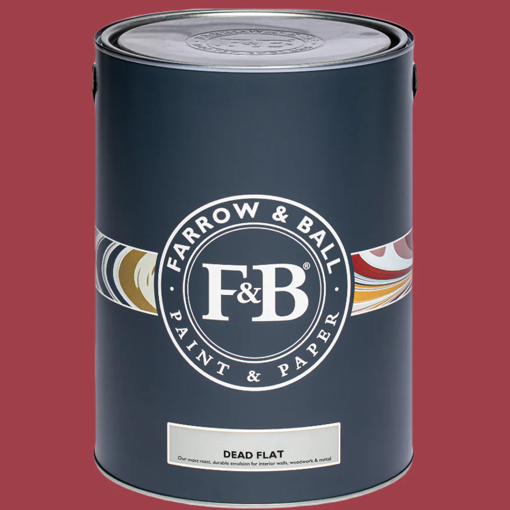 Farrow & Ball Dead Flat Rectory Red Matt Paint 5L Image 2