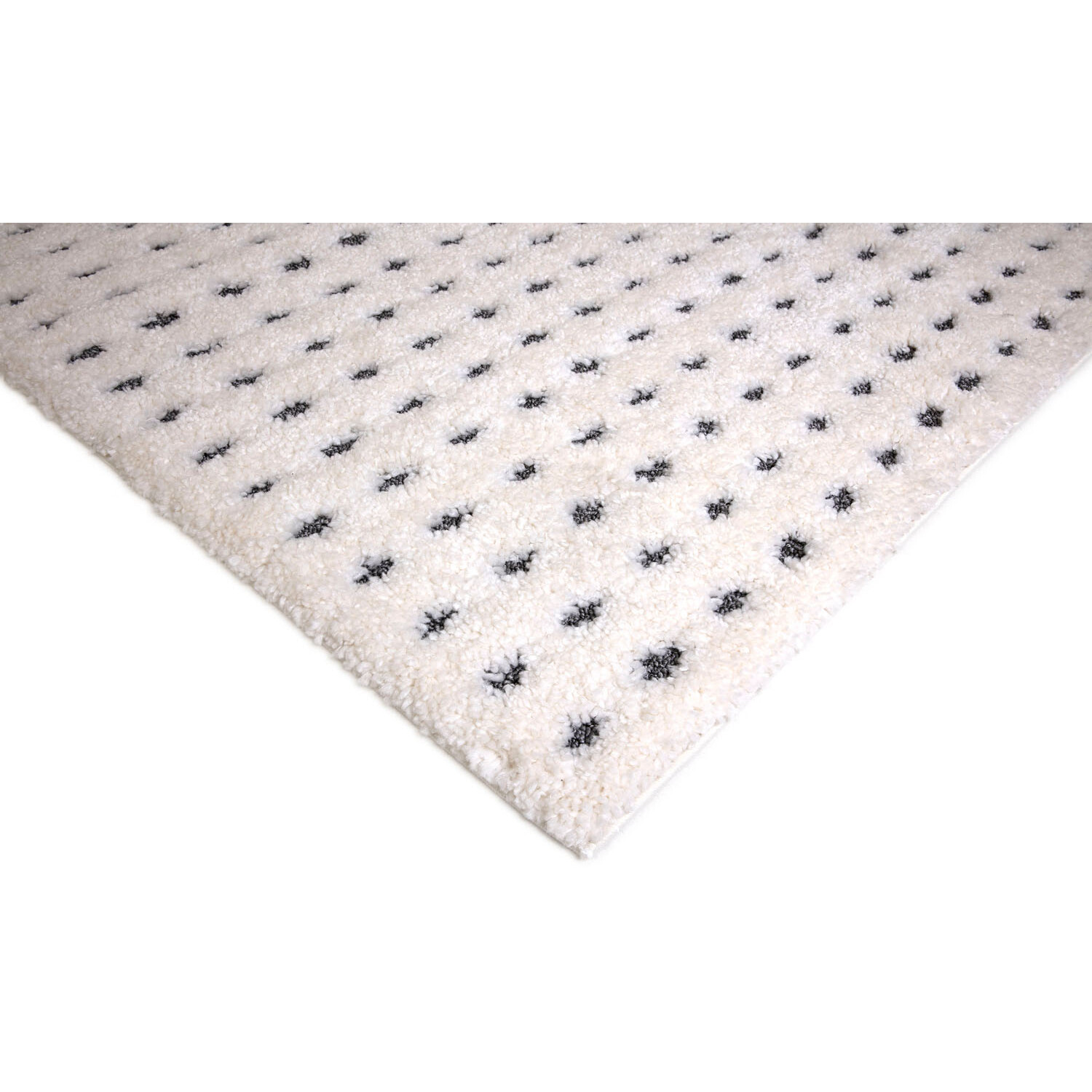 Spot Rug Arianna Pastel Spot Rug - White / Navy / 120cm | Homebase
