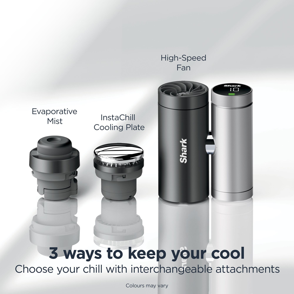Shark Chill Pill FA022UKBR 3-in-1 Iced Latte Portable Fan Mist and InstaChill Personal Cooling System Image 4