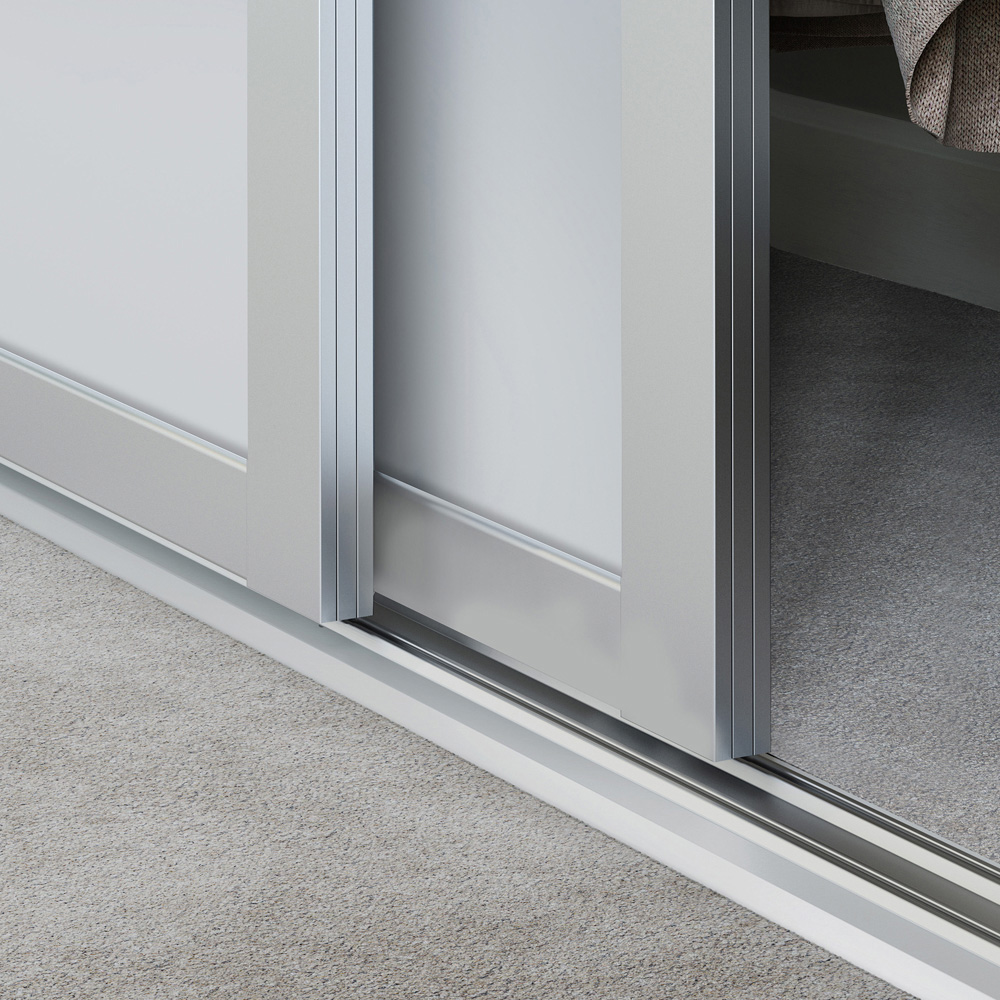 Spacepro Shaker Single Panel White Sliding Door 2220 x 914mm Image 4