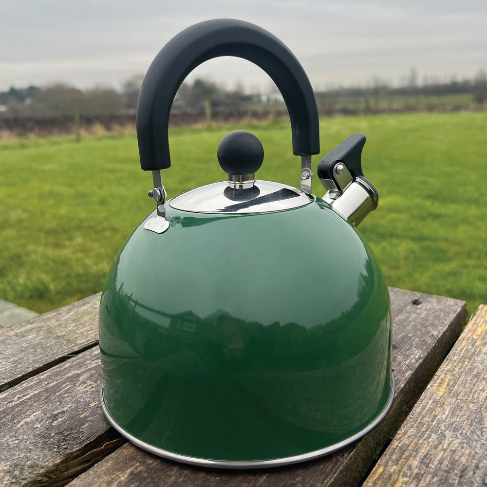Milestone Camping Green Stainless Steel Kettle 2L Image 2