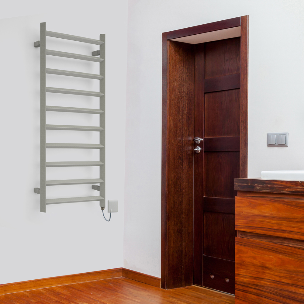 Terma Crystal Sparkling Gravel Taupe Electric Towel Rail 1200 x 500mm Image 2