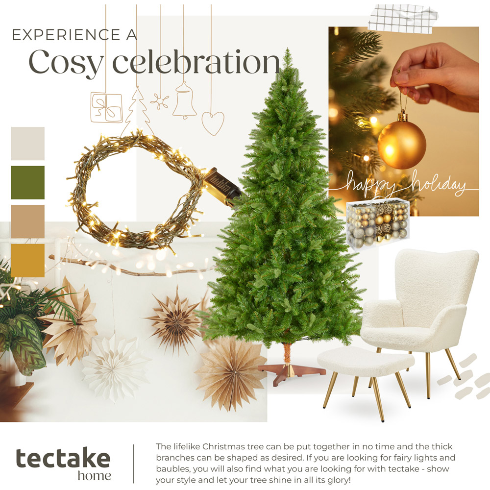 tectake Cupid Green Christmas Tree 7.2ft Image 8