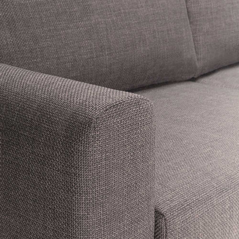 Florence Omaha 3 Seater Light Grey Basel Fabric Sofa Image 8