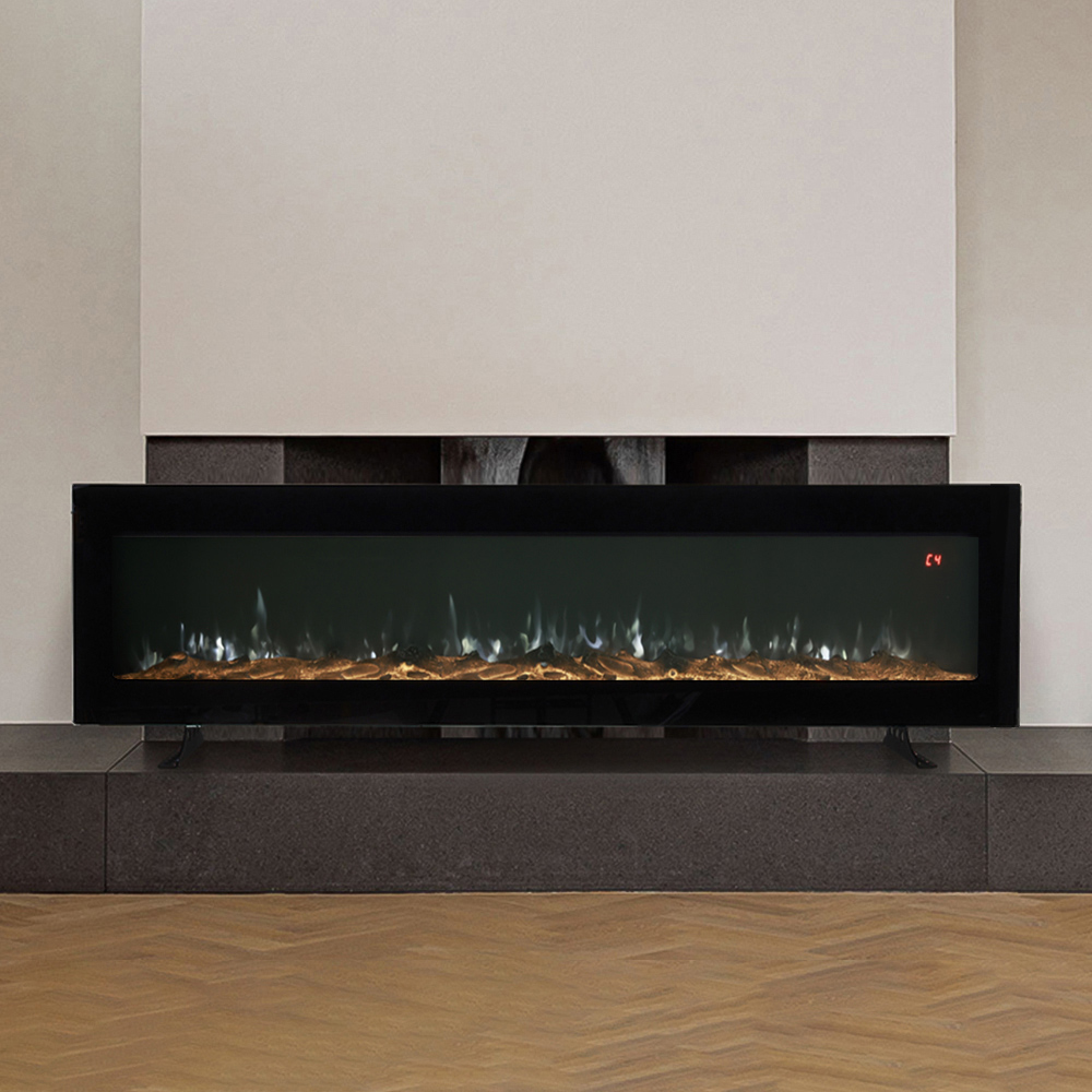 Living and Home 50 Inch Electric Fireplace Wall Mounted or Freestanding Heater 12 Flame Colours Image 8