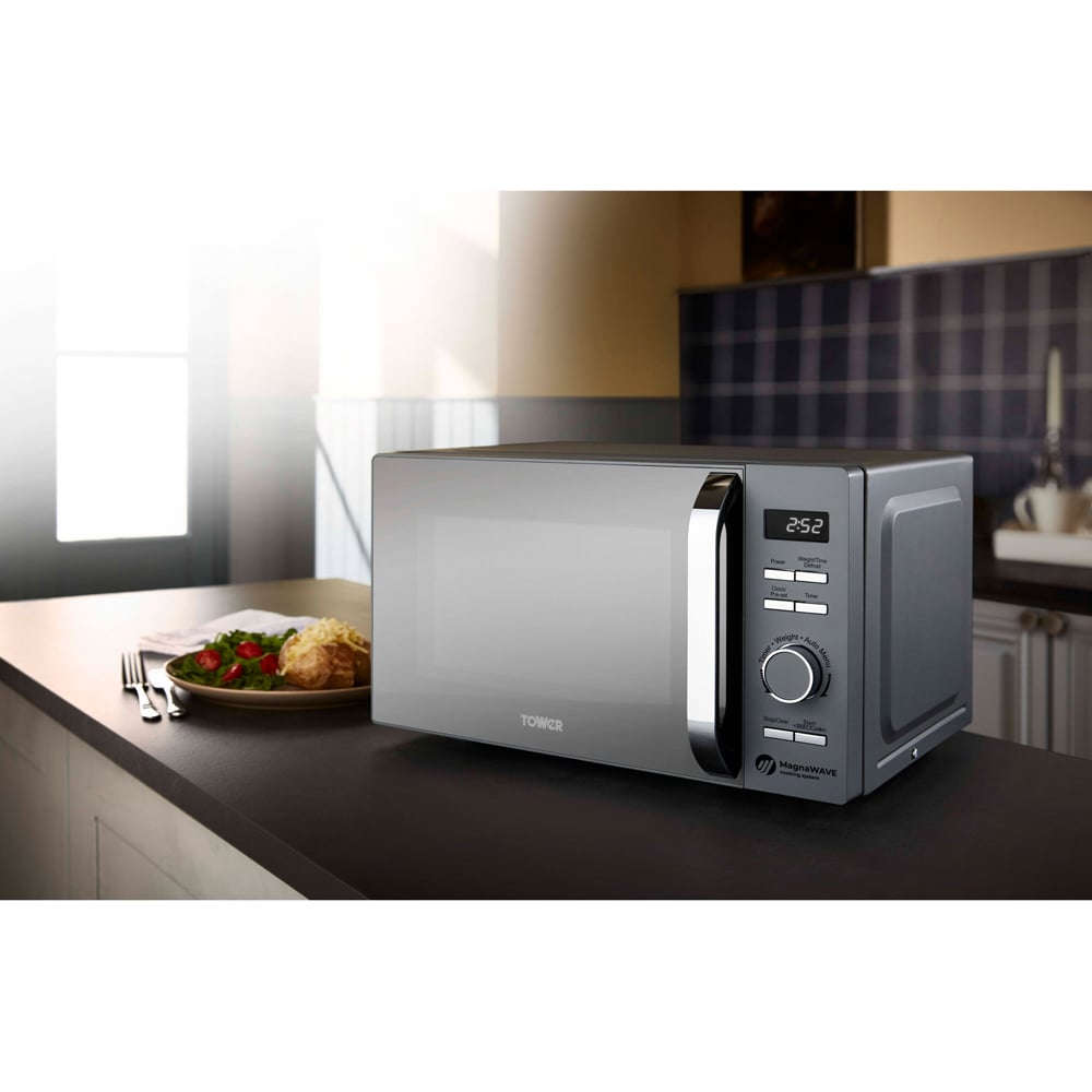 Tower Renaissance EEJB177 Grey 4 Slice Toaster 1.7L Kettle and 20L Microwave Bundle Image 3