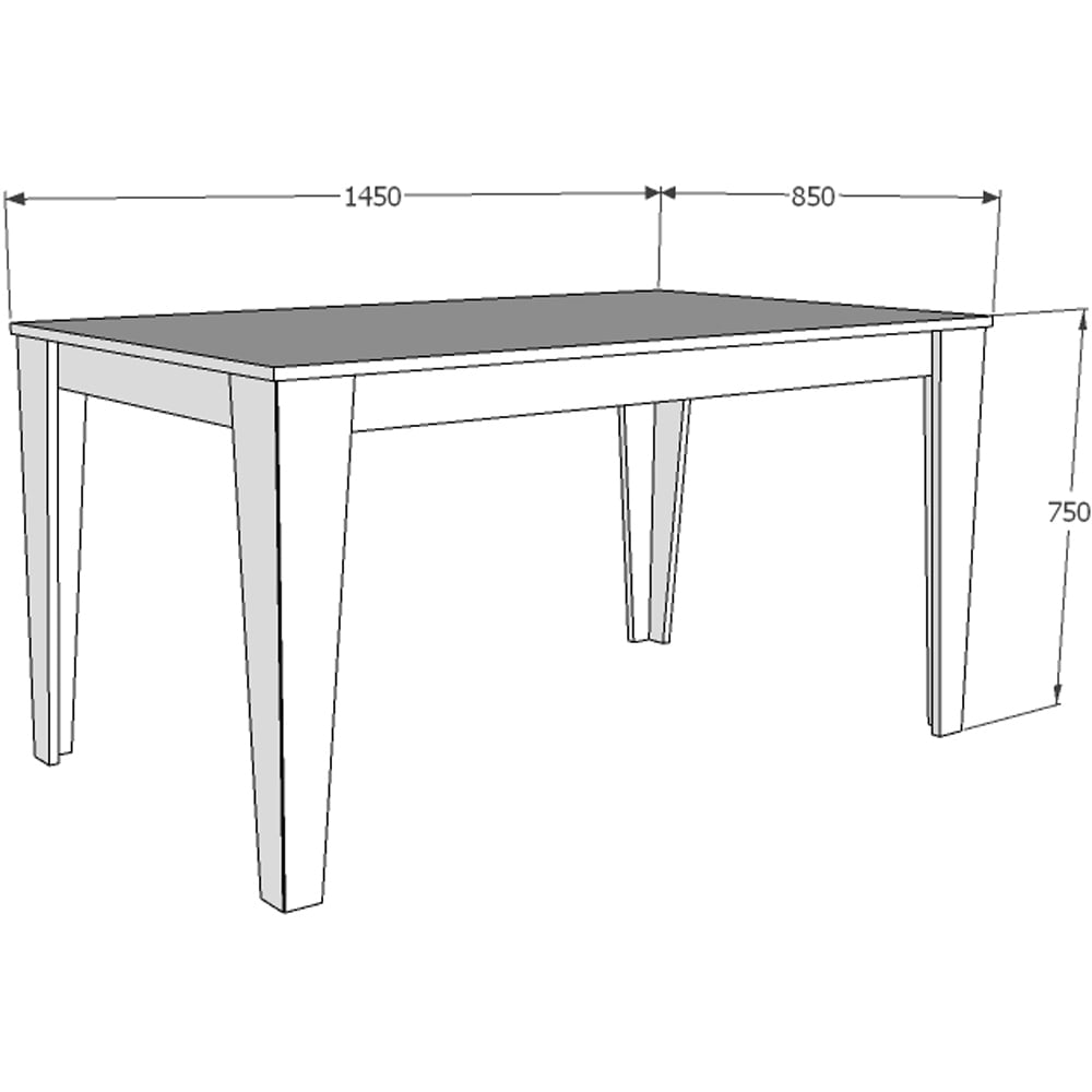 Decorotika Bud 4 Seater Black Marble Effect Dining Set Image 7