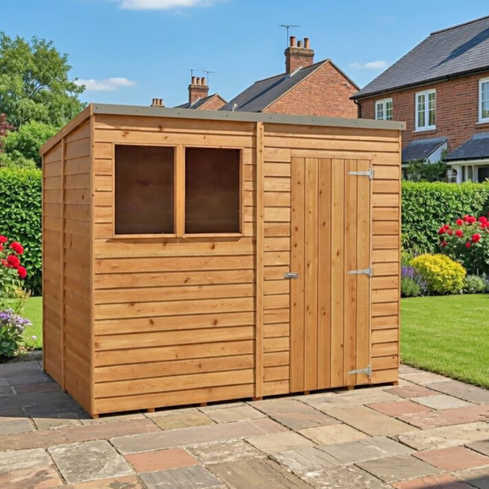 Shire 8 x 6ft Dip Treated Overlap Pent Shed Image 3